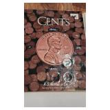 penny binder with coins as pictured collection