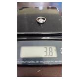 marked 925 sterling silver flower ring vintage