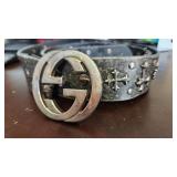 Gucci interlocking G belt with crosses mens 36"