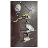 vintage fishing lures Blue fox various sizes Fox