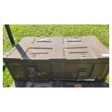 retired military crate cannon ammo case with