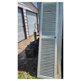 4 shutter style doors 77" each tall