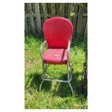 antique red high chair SUPER COOL and super