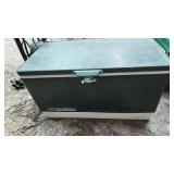 vintage retro coleman steel belted metal sided