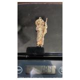 gold and jeweled st Jude pendant