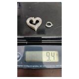 925 sterling silver and real diamonds at least