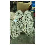 2 white ropes we used them for repelling or
