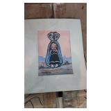 Vintage Gerda Christherson painting matted