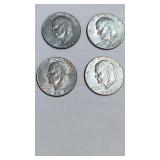 1974 -D eisnehower dollar coins lot of 4 as