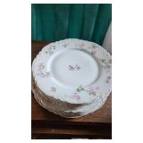 haviland limoges  dinner plates (4) salad plates