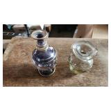vintage hand blown glass perfume bottles from my