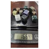 166.4g pietersite ocean jasper and moss agate