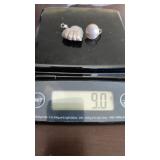 Antique sterling silver puffed heart "secret p