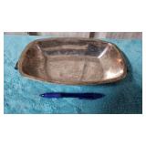 Antique silver silverplate serving plate tray