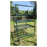 4ft x 4ft sturdy double reinforced green shelves