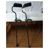 Pair of Ergobaum dual crutches