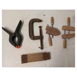 2 ct 4" Cummins glue clamps, 4" screw clamp,