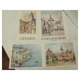 Asst prints of paintings, calendar prints