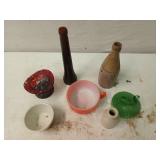 Asst lovelies, Fire King soup bowl