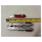 Gerber multi-tool, victorinox Swiss Army knife