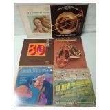 Box of 30-40 asst vinyl albums: orchestra,