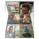 Plastic crate of 40+ vinyl albums: country,