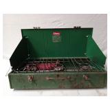 Coleman 3 burner camp stove, outside