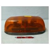 12 volt Amber warning light, untested 15"