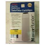 New water filter replacement taste/odor