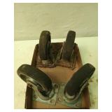 4 ct 6" casters, 2 swivel