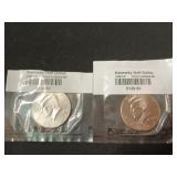 2 ct 2002 D & P uncirculated Kennedy half dollars