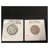 1892 Liberty nickel, 1911 