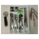 Asst Cutlery in plastic organizer