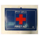 New first aid kit in metal box