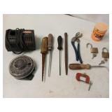 Probably 14.4 volt charger, fit tips, assorted