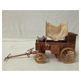 Wooden Conestoga wagon model, 2000 Budweiser