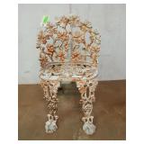 Cast iron chair 27x18x21