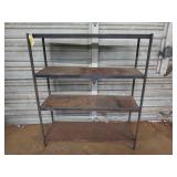 Metal 4 tier shelf 42x36x12