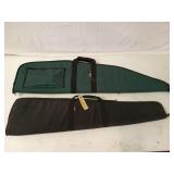 2 soft sided gun cases, 38" & 42"