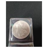 1891 Morgan silver dollar