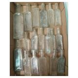 Flat of glass bottles