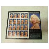 Page of Marilyn Monroe stamps 1995