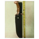 Knife in canvas sheath