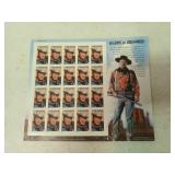 Page of John Wayne stamps 2004