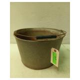 Galvanized pail with handle 8.5 x 13