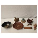 Asst collectibles, porcelain door knob