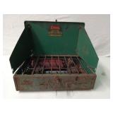 Coleman two burner camp stove, crusty