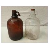 4 asst gallon glass jugs