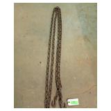 15 ft 1/4" chain w/ 2 hooks