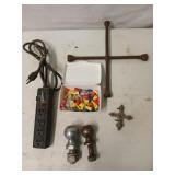 4-way tire tool, 2 5/16" ball, 2" ball, Chuck